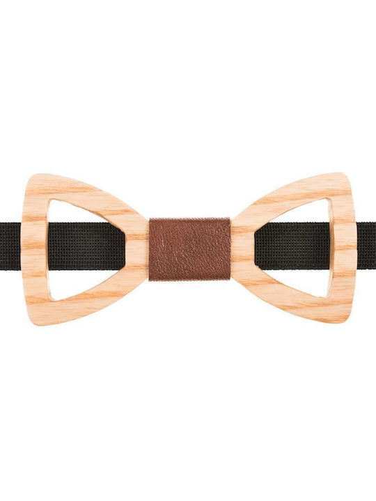 Mom & Dad Wooden Bow Tie Beige