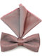 Legend Accessories Bow Tie Set with Pochette Burgundy