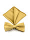 Legend Accessories Bow Tie Set with Pochette Gold