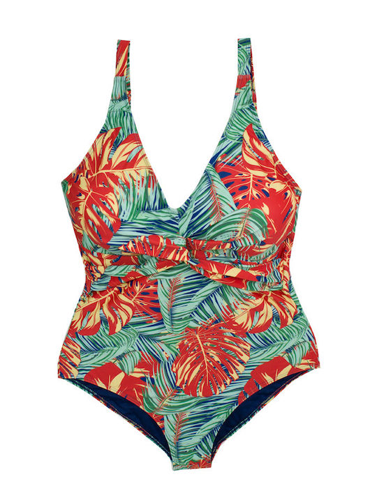 Bonito One-Piece Swimsuit Floral Blue