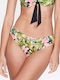 Bikini Slip με Κορδονάκια Floral