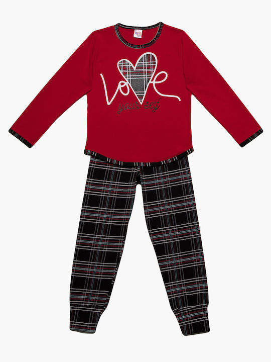 Love Kids Pyjamas Winter Red