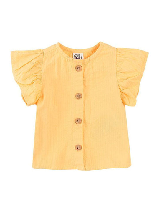 Kids Shirt Short Sleeve Yellow
