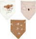 Petit Beguin Bandana material textil cu autocolant Maro 3buc