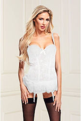 Baci Lingerie Sexy Set of Lingerie White 2pcs