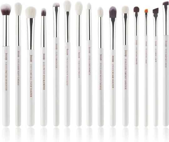 Jessup Beauty Professional Set with Makeup Brushes made of Natural Hair Brushes 15pcs