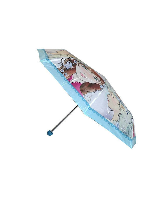 Disney Kinder Regenschirm Faltbar Blau mit Durchmesser 107cm.