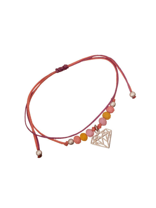 Abadianakis Kids Silver Macrame Bracelet for Girl