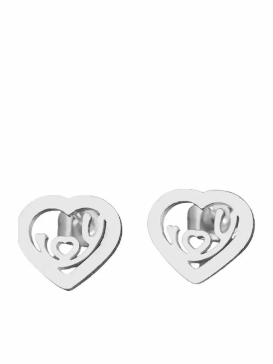 Bode Hypoallergenic Kids Earrings Studs Hearts from Steel