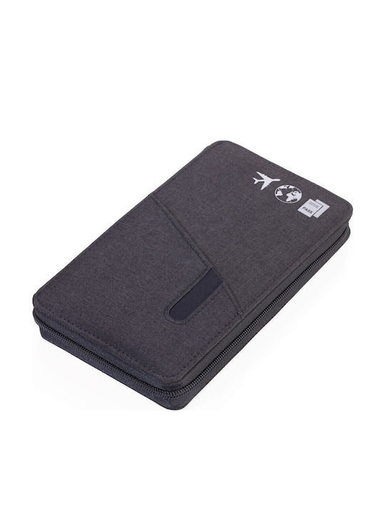 Portofel bărbătesc De călătorie cu RFID Gri