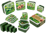 Out of the Blue Kids Set Lunch Plastic Box Green