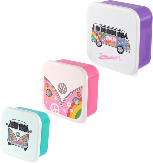 Puckator Plastik Kinder Lunchset Mehrfarbig
