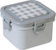 Saro Vichy Пластмасова Детска Кутия За Храна 0.28 Литра Многоцветна 9.5 x 9.5 x 6.5 см