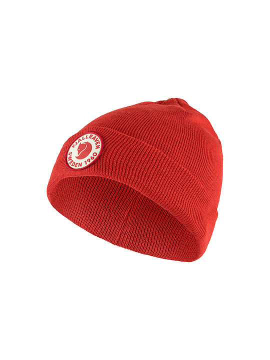 Fjallraven Kids Beanie Knitted Red
