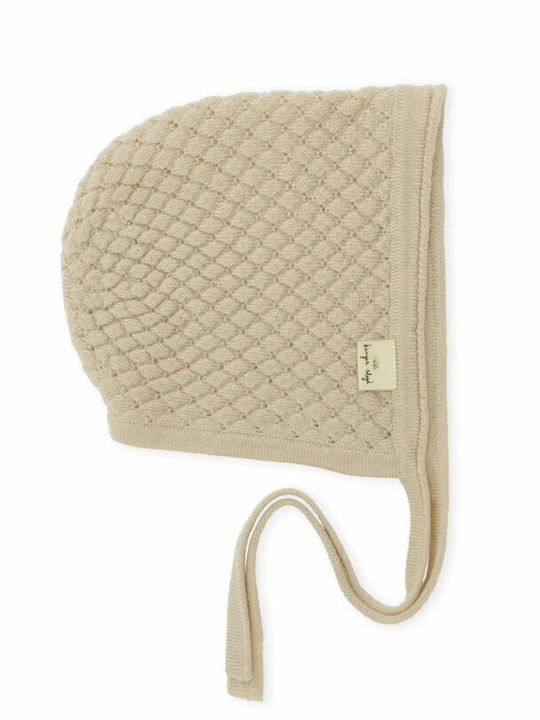 Kinder Mütze Gestrickt Beige