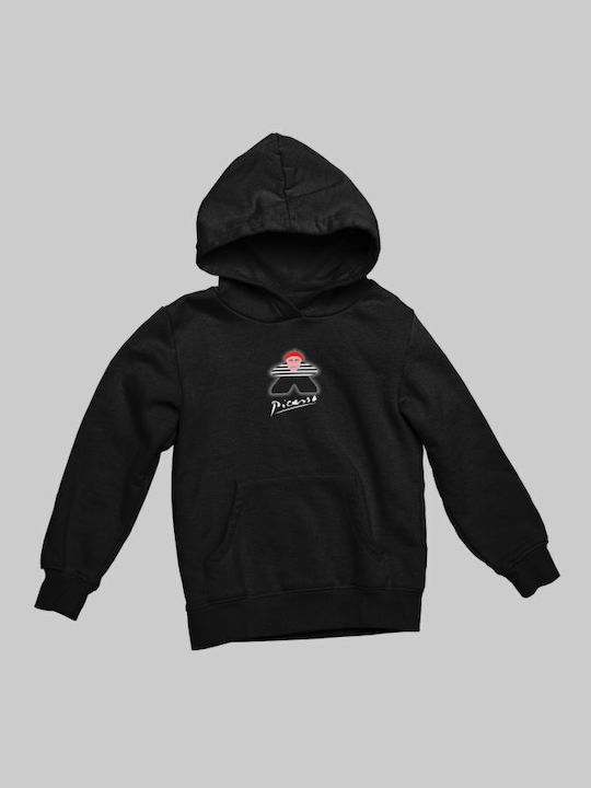 TKT Kids Sweatshirt with Hood and Pocket Black