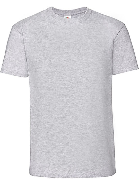 Fruit of the Loom Ringspun Premium T Ανδρικό Διαφημιστικό T-shirt Κοντομάνικο σε Γκρι Χρώμα Fruit of the Loom Ringspun Premium T Ανδρικό Διαφημιστικό T-shirt Κοντομάνικο σε Γκρι Χρώμα