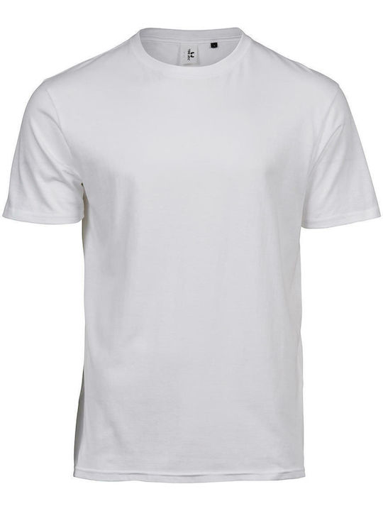 Tee Jays Power Ανδρικό Διαφημιστικό T-shirt Κοντομάνικο σε Λευκό Χρώμα