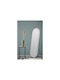 Villa Collection Ovaler Boden- oder Standspiegel mit Schwarzem Metallrahmen 170x55cm