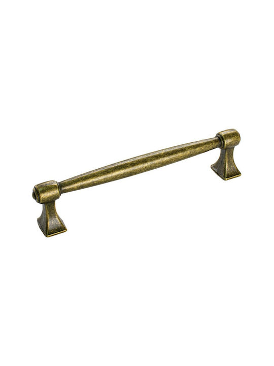 Viobrass Antique Handle Furniture made of Metallic in Bronze Color 146mm (Center Distance 128mm) 712 1pcs