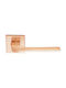 Zogometal Lever Front Door with Rosette Right with Rosette Copper