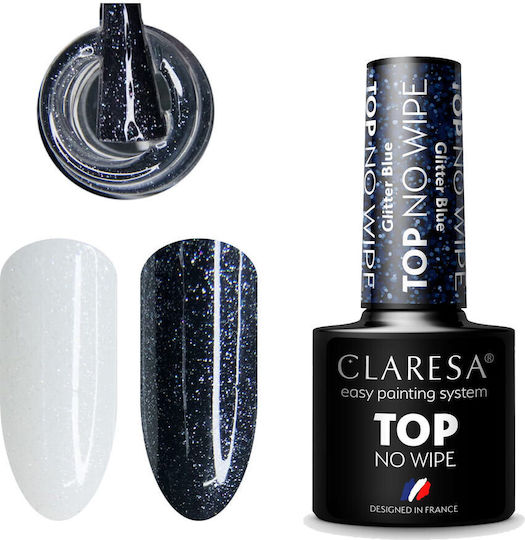 Claresa Kein Wipe Top/Base Mäntel für UV/LED Halbmatt Nagellacke 5ml