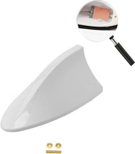 Carsun Car Antenna Roof Sticker for Radio with Amplifier in White Color