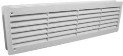 Dospel Rectangle Vent Louver with Sieve 4.5x7cm