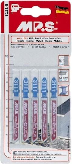 MP.S Jig Saw Blade for Metal 75mm 5pcs 3111