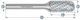 Karnasch HP3 Φρέζα Καρβιδίου 12mm x 25mm