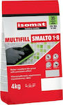 Isomat Multifill Smalto 1-8 Gresie de umplere a rosturilor de țiglă Rezistent la apă / Rășinoase Gri 4kg