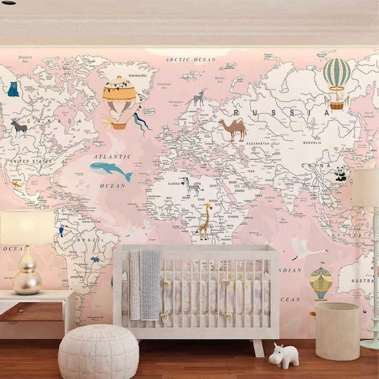 Caravelshop Embossed Kids Paper Wallpaper L300xH270cm