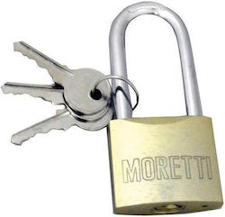Moretti Vorhängeschloss mit Schlüssel 38mm Moretti Vorhängeschloss mit Schlüssel 38mm