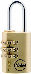 Yale Steel Padlock Lengthened Combination 22mm 1pcs