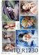 ITD Collection ITD 21x29cm Hârtie de orez Decou...