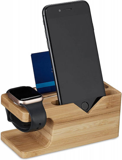 Relaxdays Desk Stand for Mobile Phone in Beige Colour