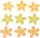 Glorex Wooden Flowers 9pcs