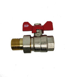 Slovarm Wasserhahn / Schalter Gerade 1/2" Männlich/weiblich mit Verbinder
