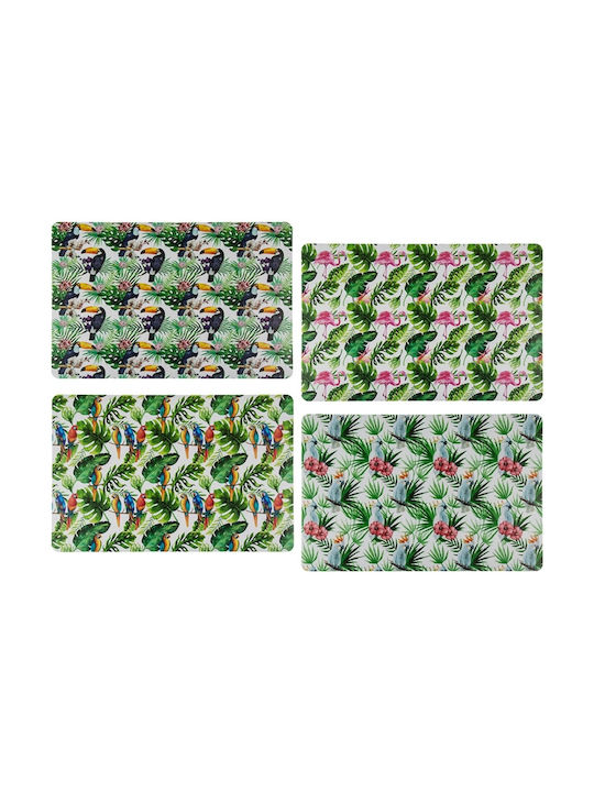 Plastic Placemats Multicolour 4pcs