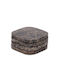Design Is This Rotund Suporturi pentru pahare din piatra Maro 10cm 4buc