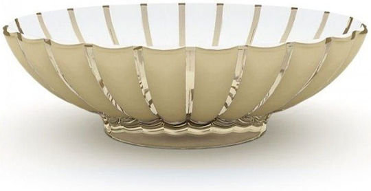Guzzini Serving Platter Beige with Diameter 37.5cm
