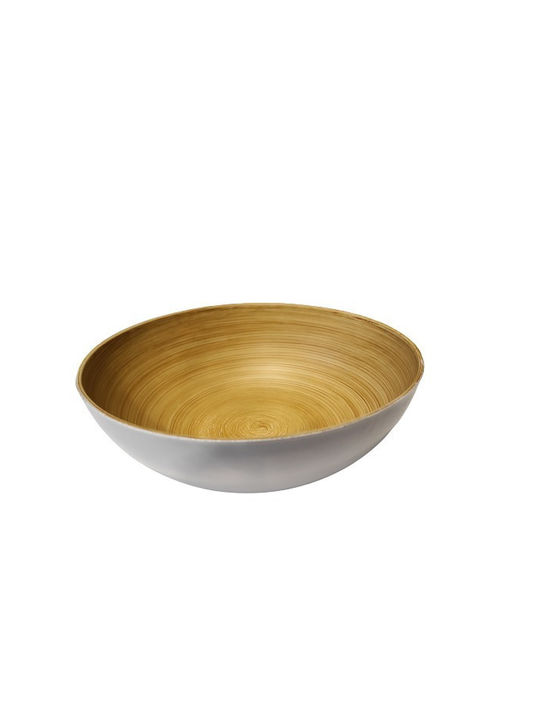 Wooden Salad Bowl Brown 25x25x9cm