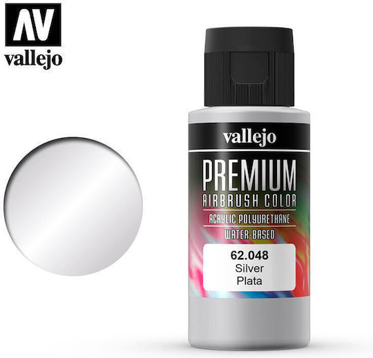 Acrylicos Vallejo Χρώμα Μοντελισμού σε Spray Ασημί 60ml