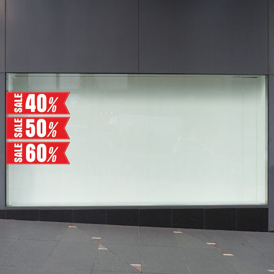 Caravelshop Стикер Дисплей Отстъпки 50x17cm SS 7005-1 1бр