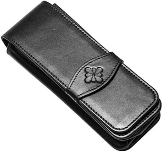 Diplomat Leather Pen Holder Suitable for 3 Pens Black