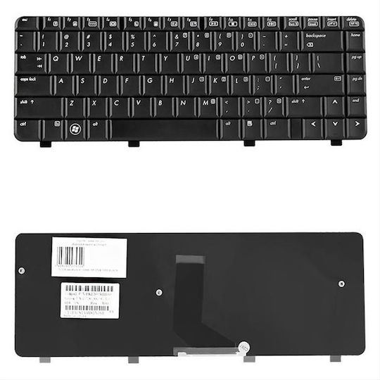 Qoltec Laptop Keyboard for HP without Frame in Black Color 7571