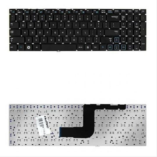 Qoltec Laptop Keyboard for Samsung without Frame in Black Color 50611