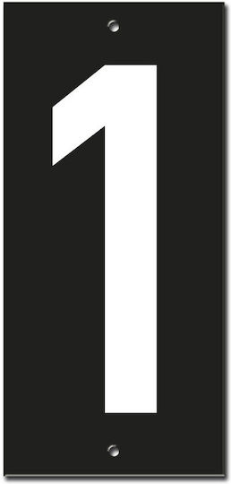 Thirard Sign with Number in White Color 12cm 00967171