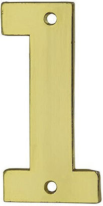 Thirard Πινακίδα με Αριθμό 1 σε Χρυσό Χρώμα 5.1cm 00967191
