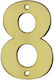 Thirard Sign with Number in Gold Color 5.1cm 00967198